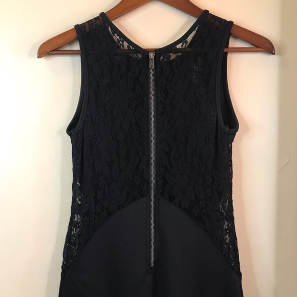 Floor-Length Black Dress with Lace Back - Picture 5 of 5